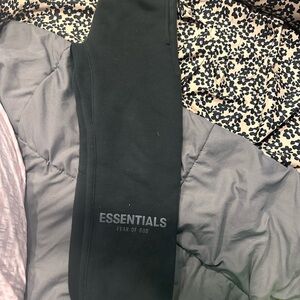 Fear of God ESSENTIALS Black Joggers with Subtle Logo